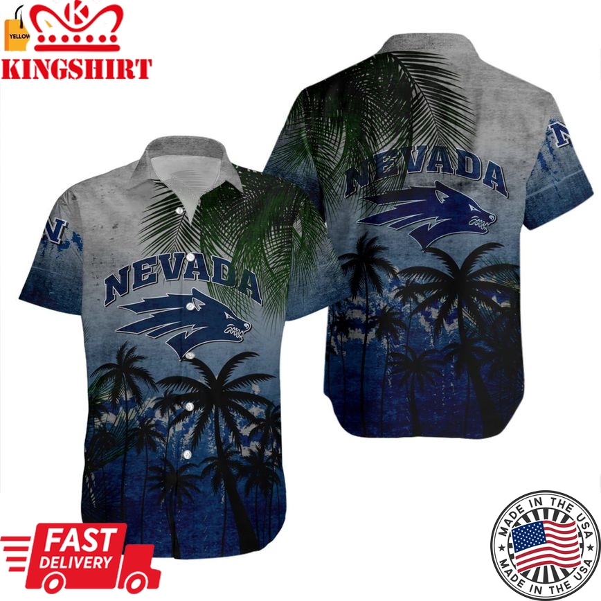 Ncaa Nevada Wolf Pack Coconut Tree Trendy Hawaiian Shirt Aloha Shirt