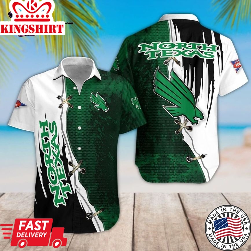 Ncaa North Texas Mean Green Special Style Trendy Hawaiian Shirt Aloha Shirt