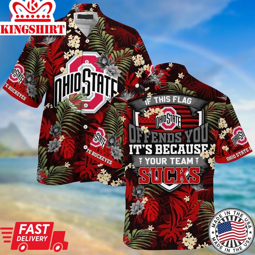 Ncaa Ohio State Buckeyes Special Style Trendy Hawaiian Shirt Aloha Shirt