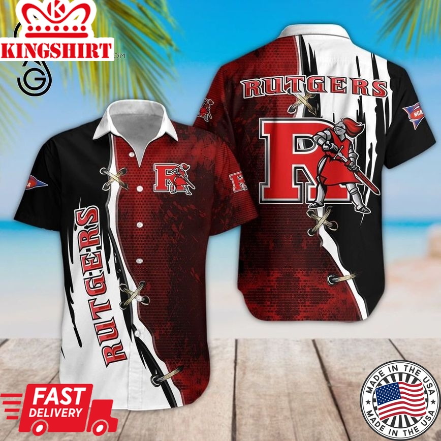 Ncaa Rutgers Scarlet Knights Limited Edition Trendy Hawaiian Shirt Aloha Shirt