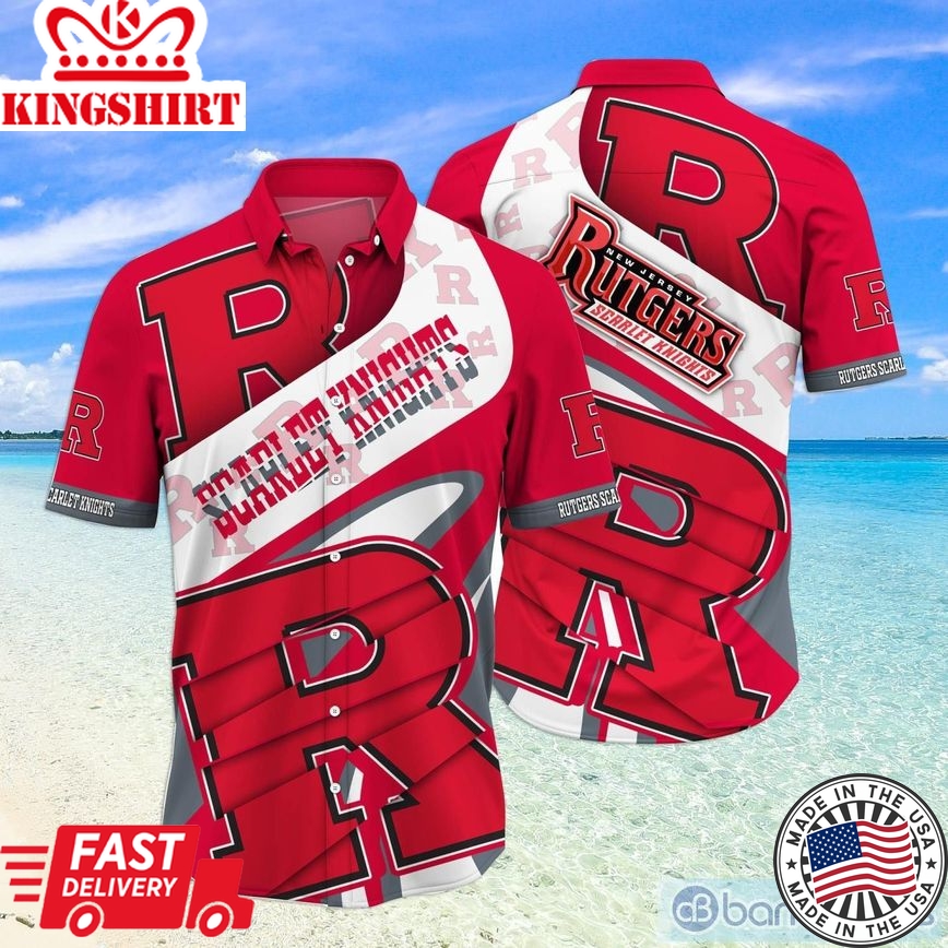 Ncaa Rutgers Scarlet Knights Special Edition Trendy Hawaiian Shirt Aloha Shirt