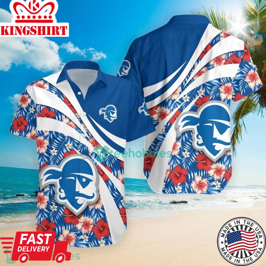 Ncaa Seton Hall Pirates Hibiscus Tropical Flower Trendy Hawaiian Shirt Aloha Shirt