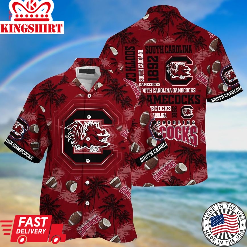 Ncaa South Carolina Gamecocks Coconut Garnet Trendy Hawaiian Shirt Aloha Shirt