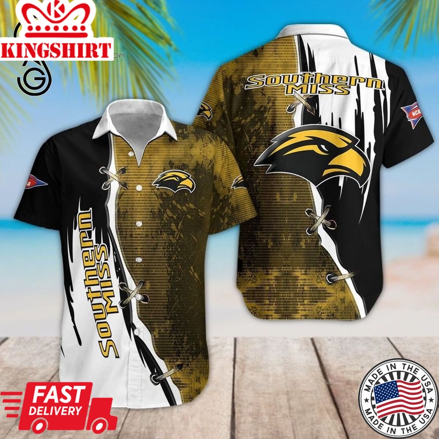 Ncaa Southern Miss Golden Eagles Limited Edition Trendy Hawaiian Shirt Aloha Shirt