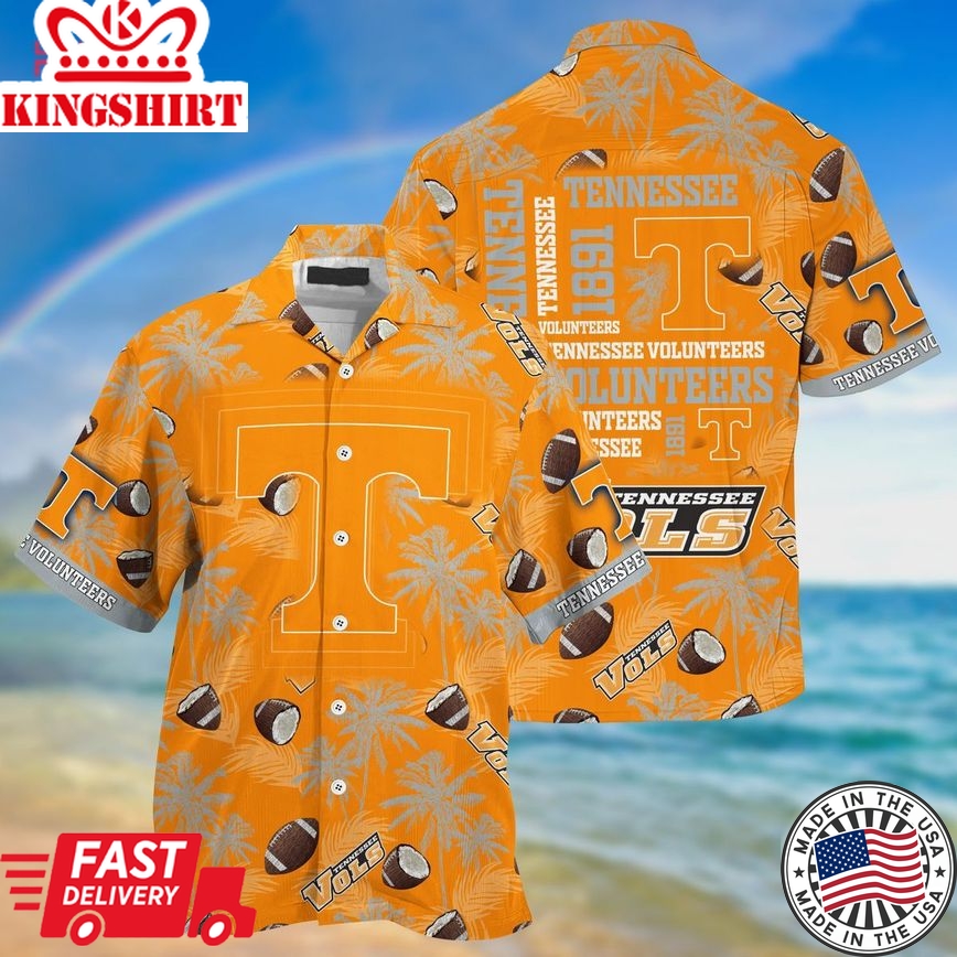 Ncaa Tennessee Volunteers Coconut Orange Trendy Hawaiian Shirt Aloha Shirt