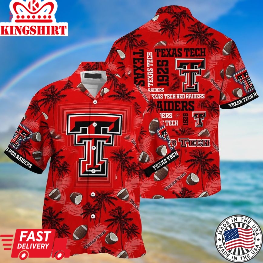 Ncaa Texas Tech Red Raiders Est 1925 Trendy Hawaiian Shirt Aloha Shirt