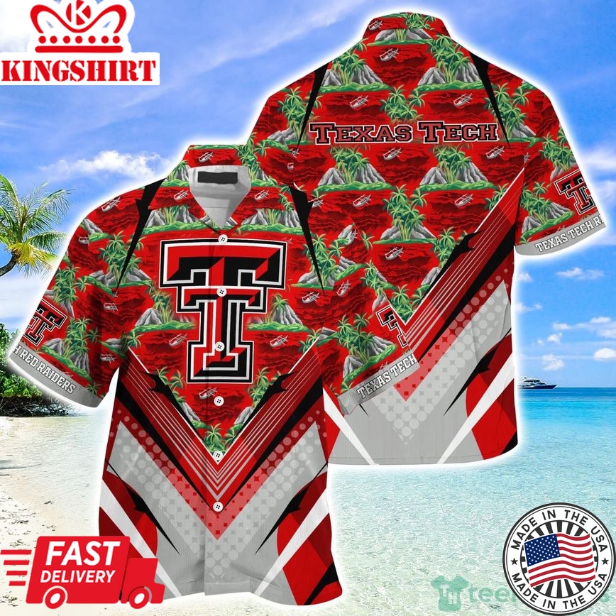 Ncaa Texas Tech Red Raiders Tropical Summer Trendy Hawaiian Shirt Aloha Shirt