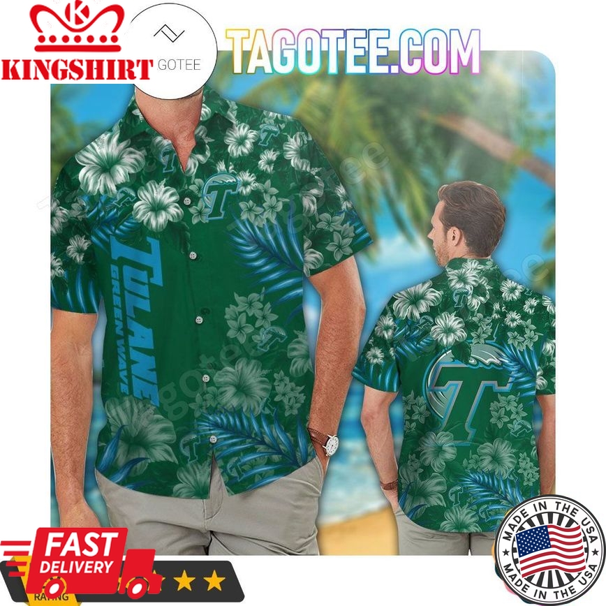 Ncaa Tulane Green Wave Aloha Trendy Hawaiian Shirt Aloha Shirt