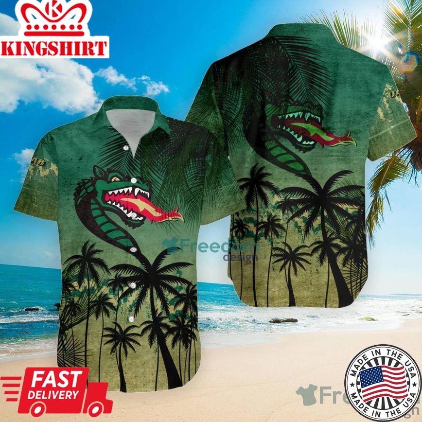 Ncaa Uab Blazers Coconut Tree Trendy Hawaiian Shirt Aloha Shirt