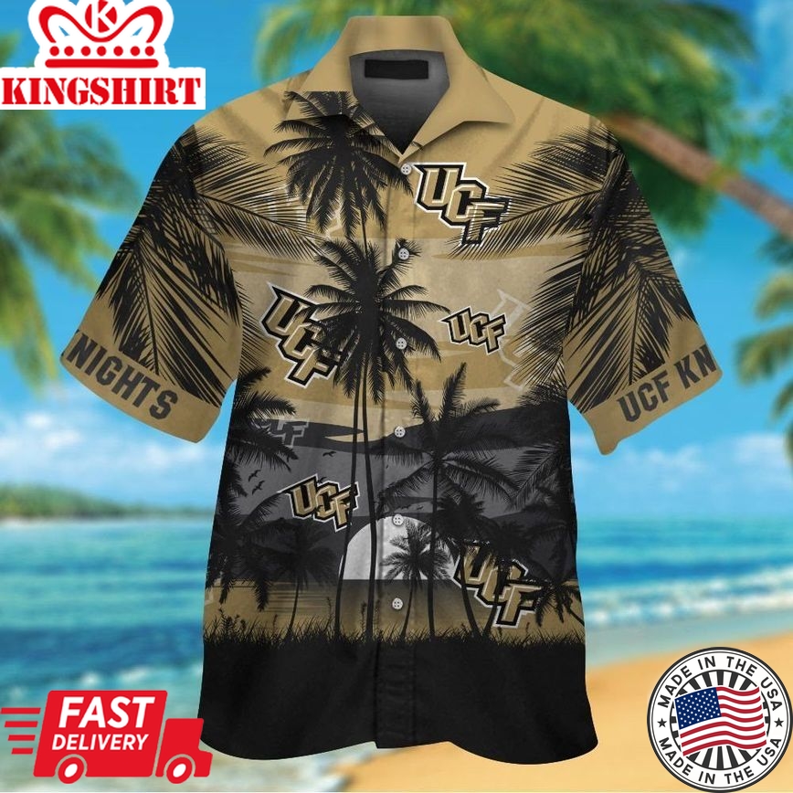 Ncaa Ucf Knights Coconut Tree Beach Trendy Hawaiian Shirt Aloha Shirt