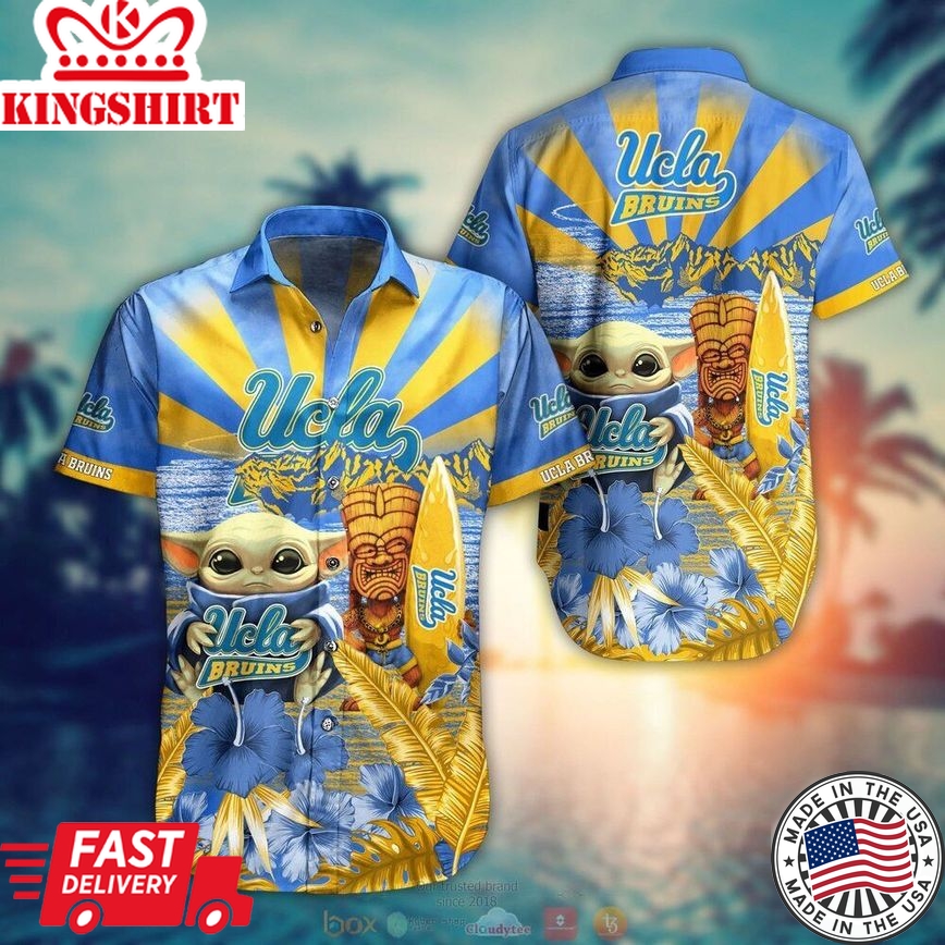 Ncaa Ucla Bruins Baby Yoda Trendy Hawaiian Shirt Aloha Shirt