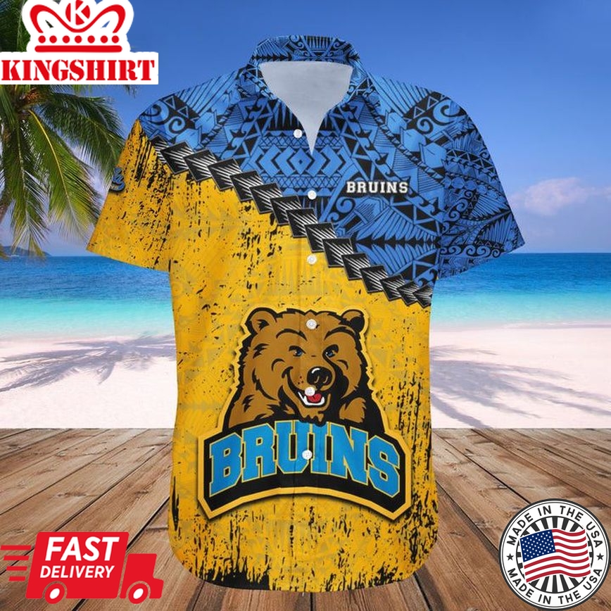 Ncaa Ucla Bruins Blue Gold Polynesian Trendy Hawaiian Shirt Aloha Shirt