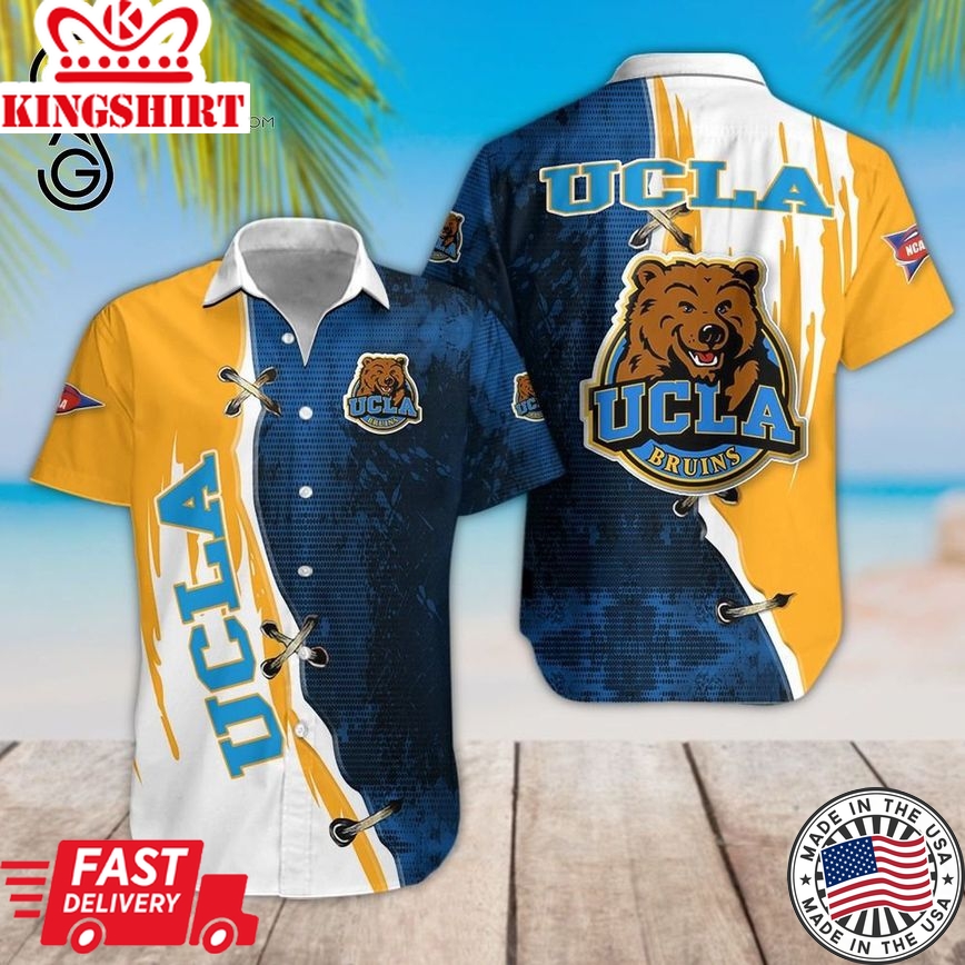 Ncaa Ucla Bruins Blue Gold Trendy Hawaiian Shirt Aloha Shirt