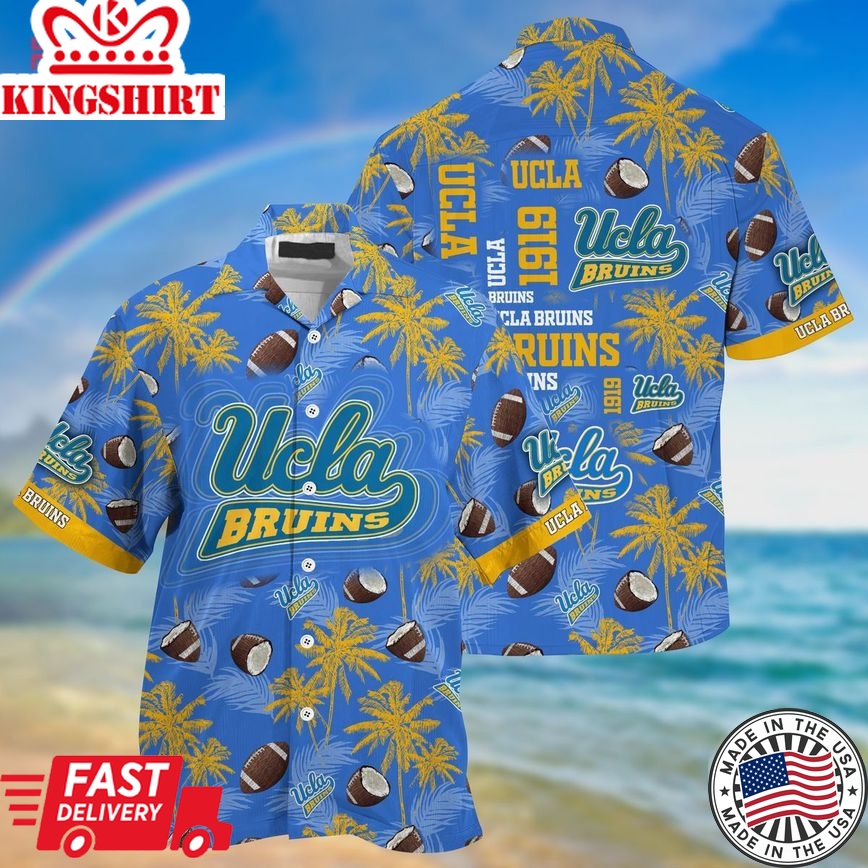 Ncaa Ucla Bruins Coconut Blue Gold Trendy Hawaiian Shirt Aloha Shirt