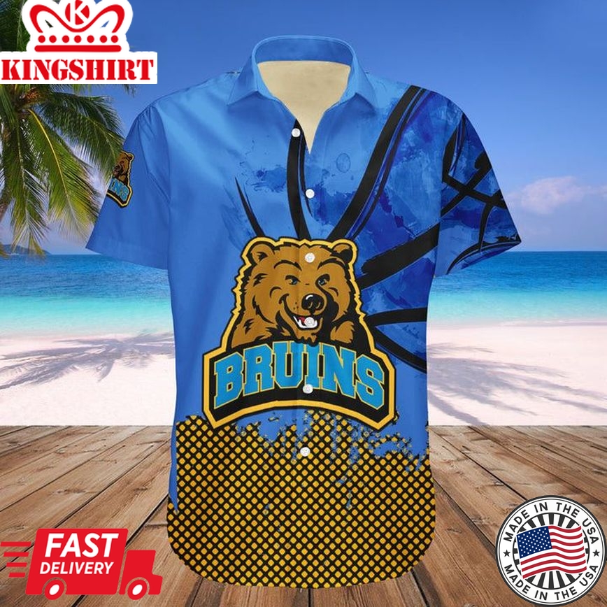 Ncaa Ucla Bruins Custom Text Number Blue Gold Trendy Hawaiian Shirt V9 Aloha Shirt