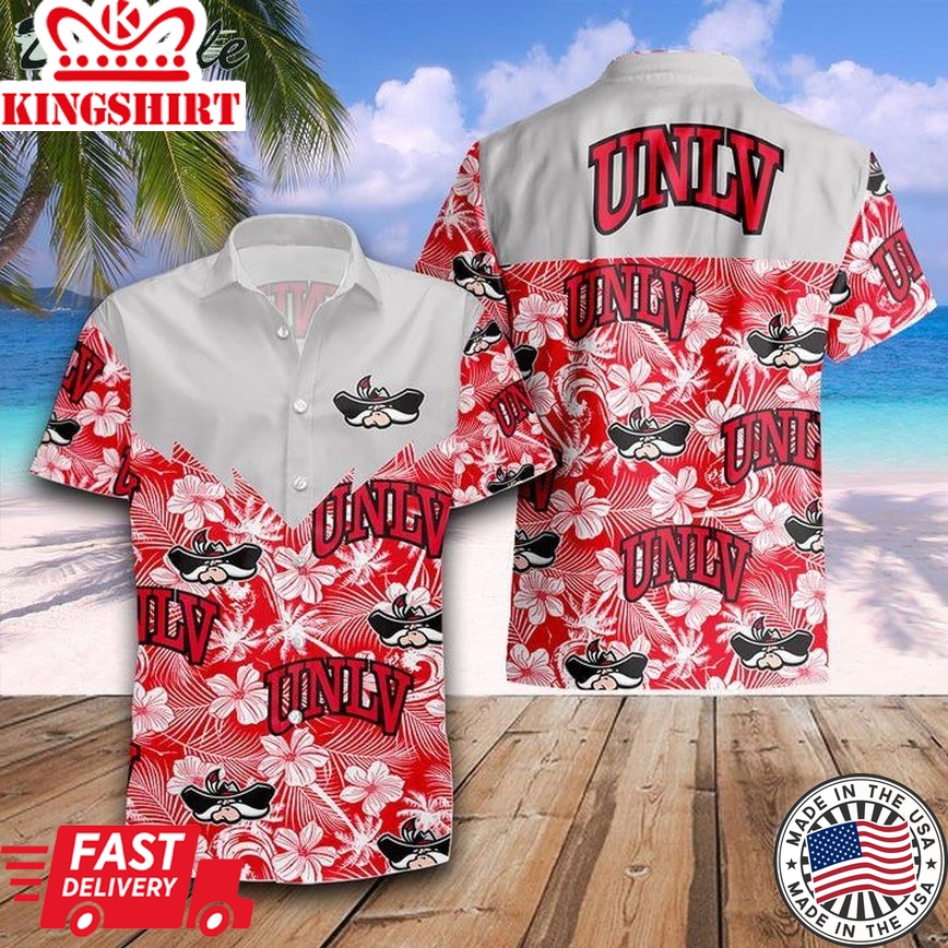 Ncaa Unlv Rebels Summer Trendy Hawaiian Shirt Aloha Shirt