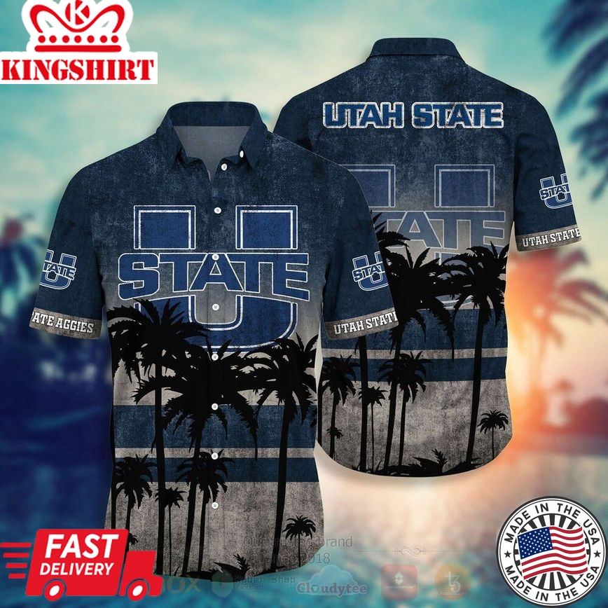 Ncaa Utah State Aggies Coconut Tree Trendy Hawaiian Shirt Aloha Shirt