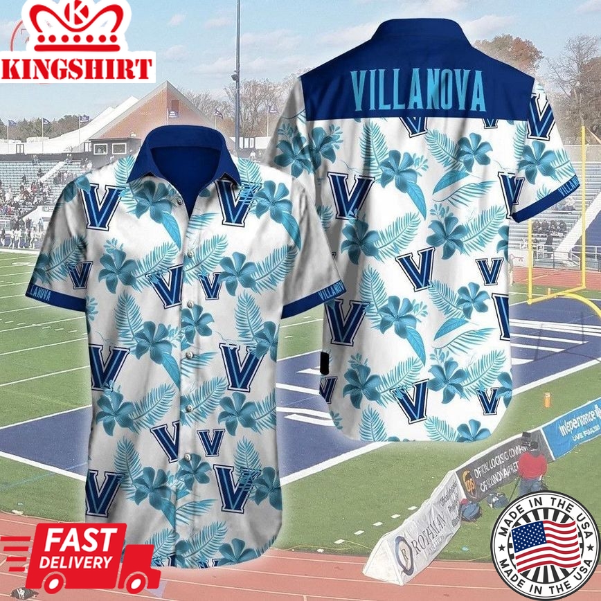 Ncaa Villanova Wildcats Logo Trendy Hawaiian Shirt Aloha Shirt