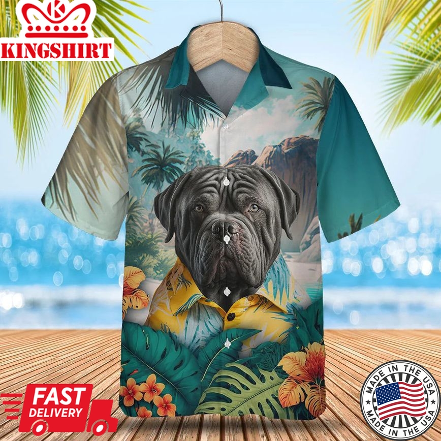 Neapolitan Mastiff Paradise Breeze - Embrace the Tropical Vibes with this 3D Trendy Hawaiian Shirt