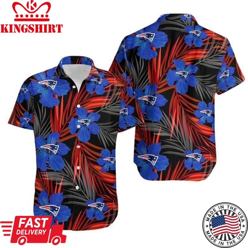 New England Patriots 2 Flower Hawaiian Shirt and Shorts: Summer Collection