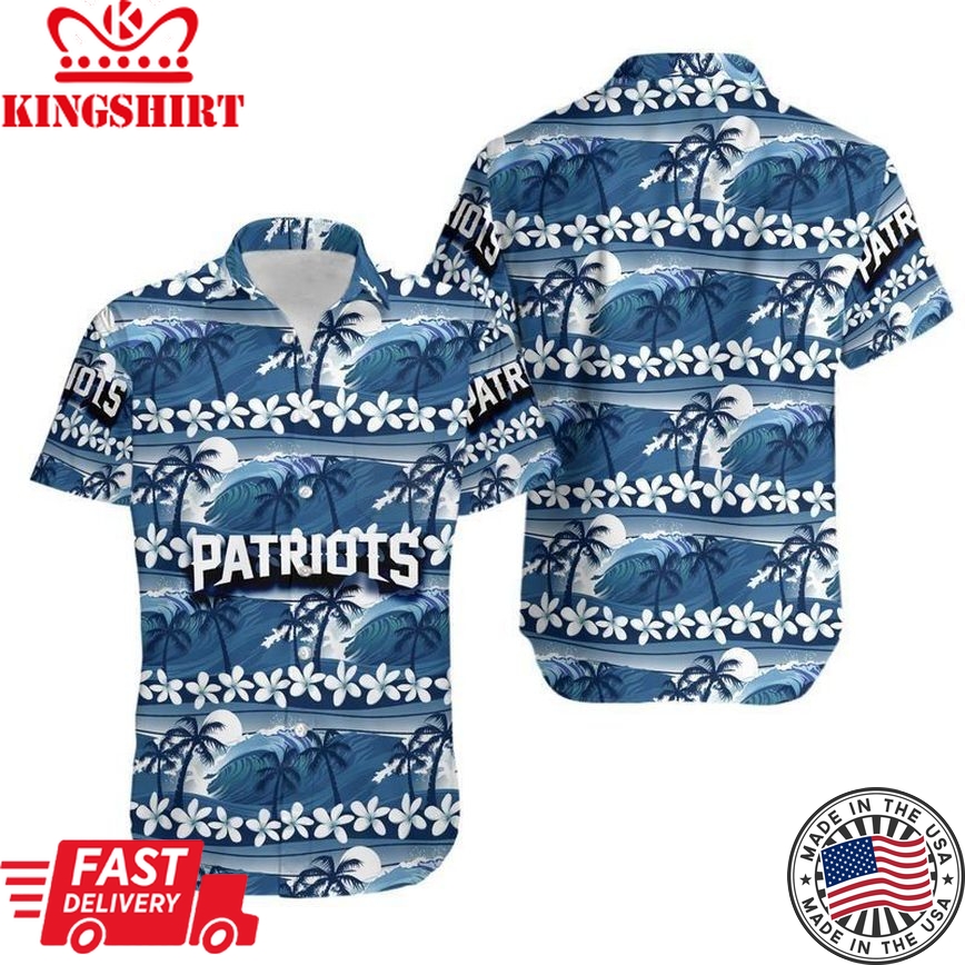 New England Patriots Coconut Trees NFL Hawaiian Shirt and Shorts: Perfect for Fans