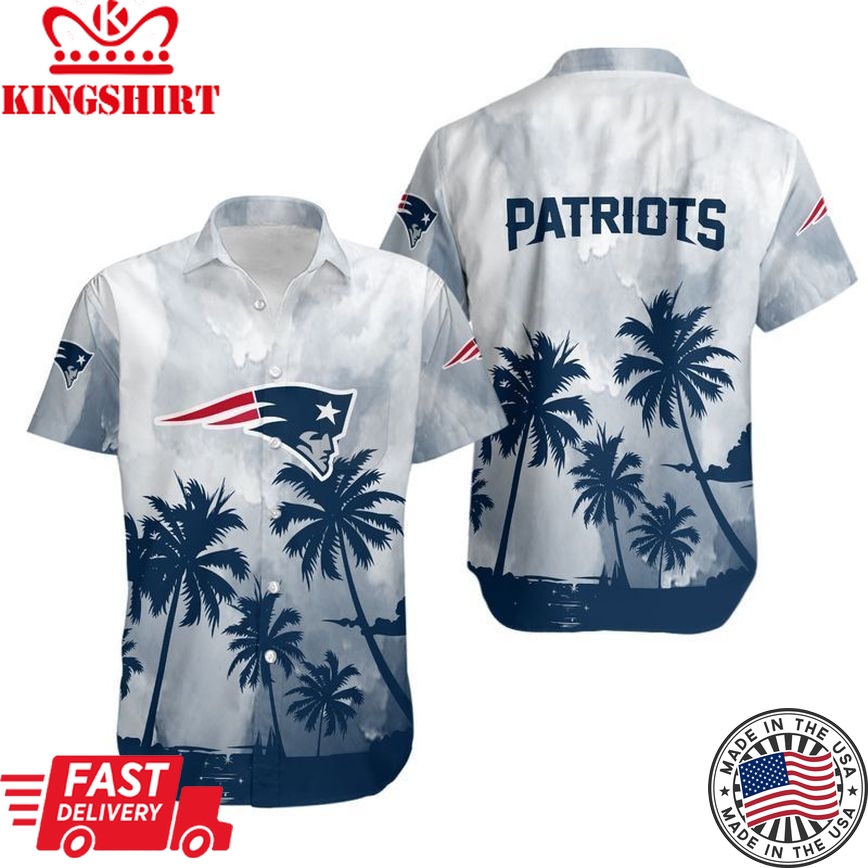 New England Patriots Coconut Trees NFL Hawaiian Shirt: Perfect Gift for Fan, Graphic Print