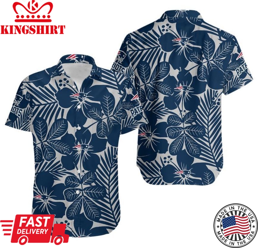 New England Patriots Flower Hawaiian Shirt and Shorts: Summer Collection