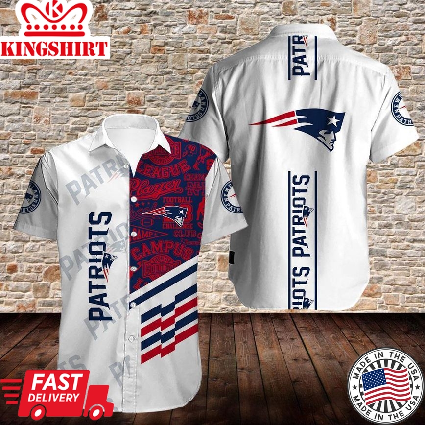 New England Patriots Hawaiian Shirt: Trending Hawaiian Shirts Design 04, Limited Edition