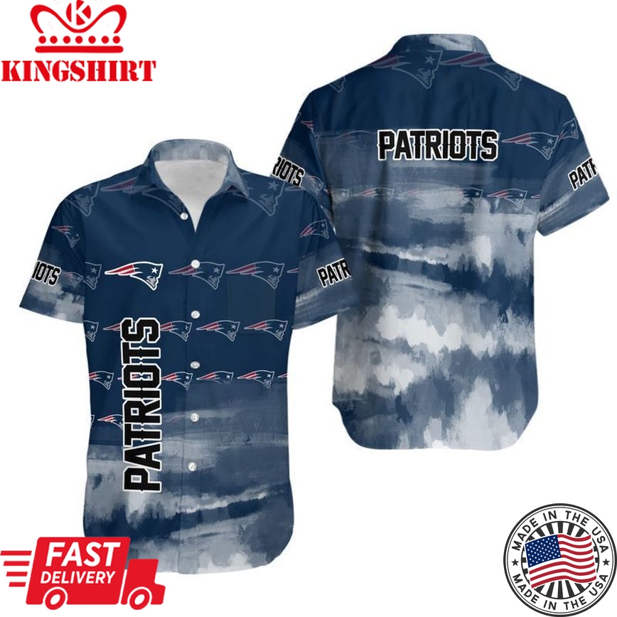 New England Patriots NFL Hawaiian Shirt: Perfect Gift for Fan, Graphic Print, Short Sleeve