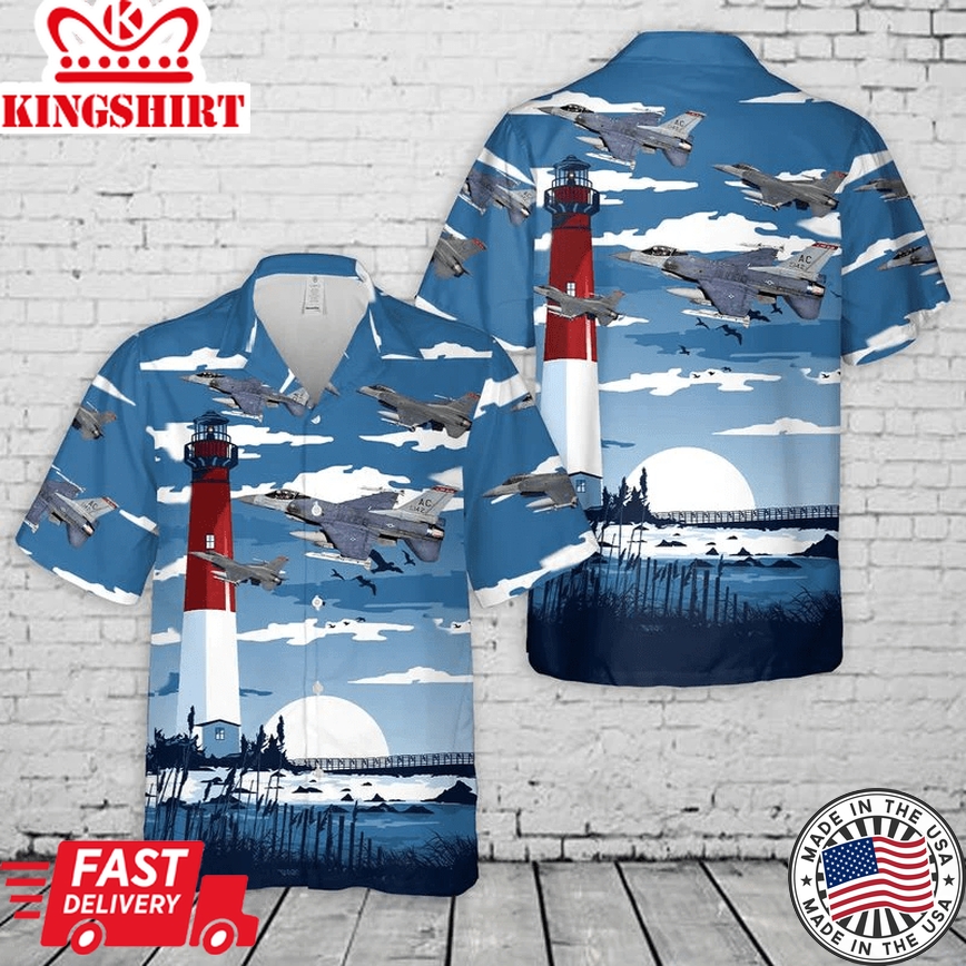 New Jersey Air National Guard 177th Fighter Wing F-16 Fighting Falcons Trendy Hawaiian Shirt: Wing Pride