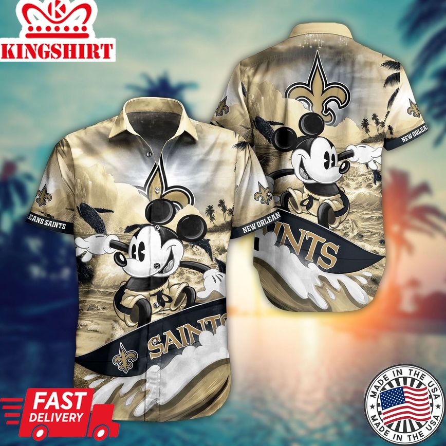 New Orleans Saints Mickey NFL Hawaiian 2021