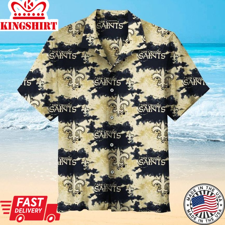 New Orleans Saints Nfl Team Trendy Hawaiian Shirt V3 Aloha Shirt