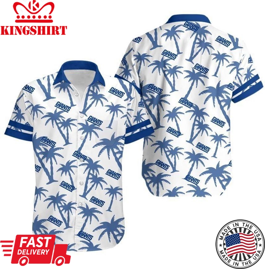 New York Giants Coconut Tree NFL Gift For Fan Hawaii Shirt And Shorts