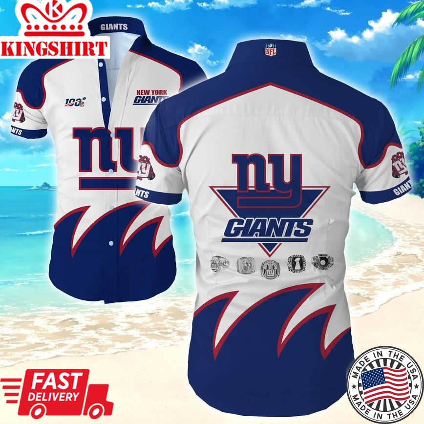 New York Giants Hawaiian Aloha Shirt For Awesome Fans