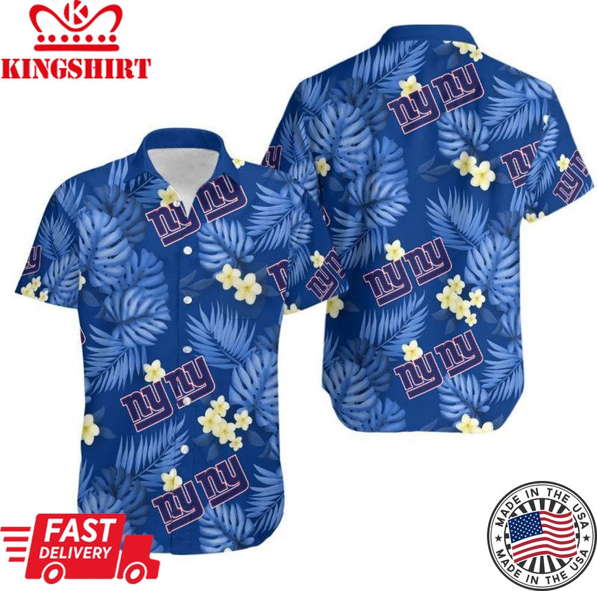 New York Giants NFL Gift For Fan Hawaii Shirt And Shorts Summer Collec