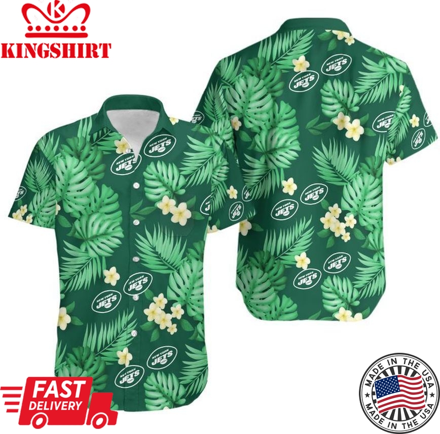 New York Jets NFL Gift For Fan Hawaii Shirt And Shorts Summer Collection Trending Hawaiian Shirts