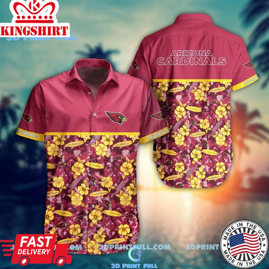 NFL Arizona Cardinals Hawaiian Shirt Trending Style Summer Collection Trending Hawaiian Shirts