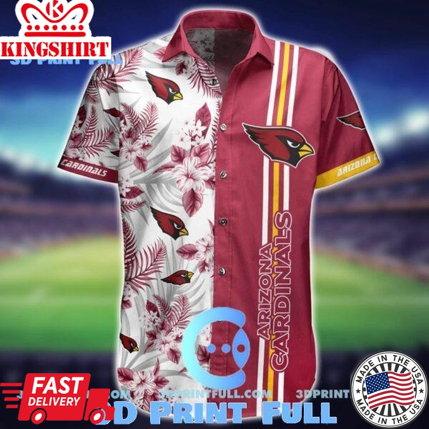 NFL Arizona Cardinals Logo Hawaiian Shirt Summer Collection Trending Hawaiian Shirts