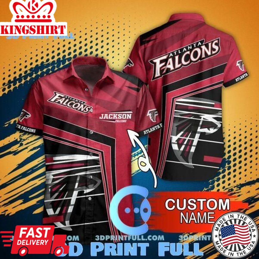 NFL Atlanta Falcons Hawaiian Shirt And Short This Summer Trending Hawaiian Shirts Design 3