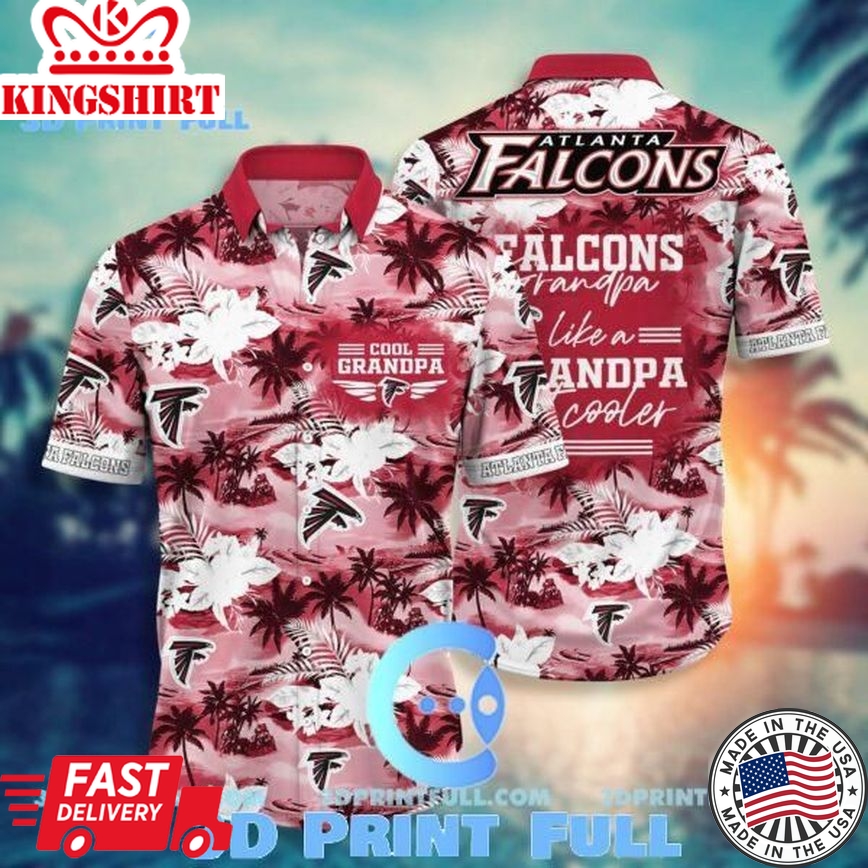 NFL Atlanta Falcons Hawaiian Shirt For Grandparent