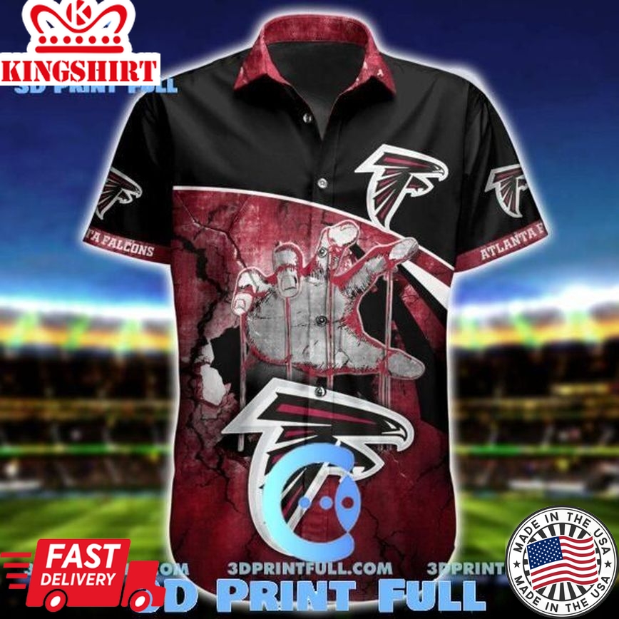 NFL Atlanta Falcons Hawaiian Shirt Short 4