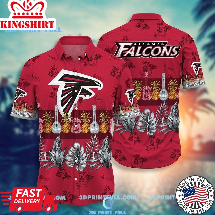 Nfl Atlanta Falcons Red Trendy Hawaiian Shirt Aloha Shirt