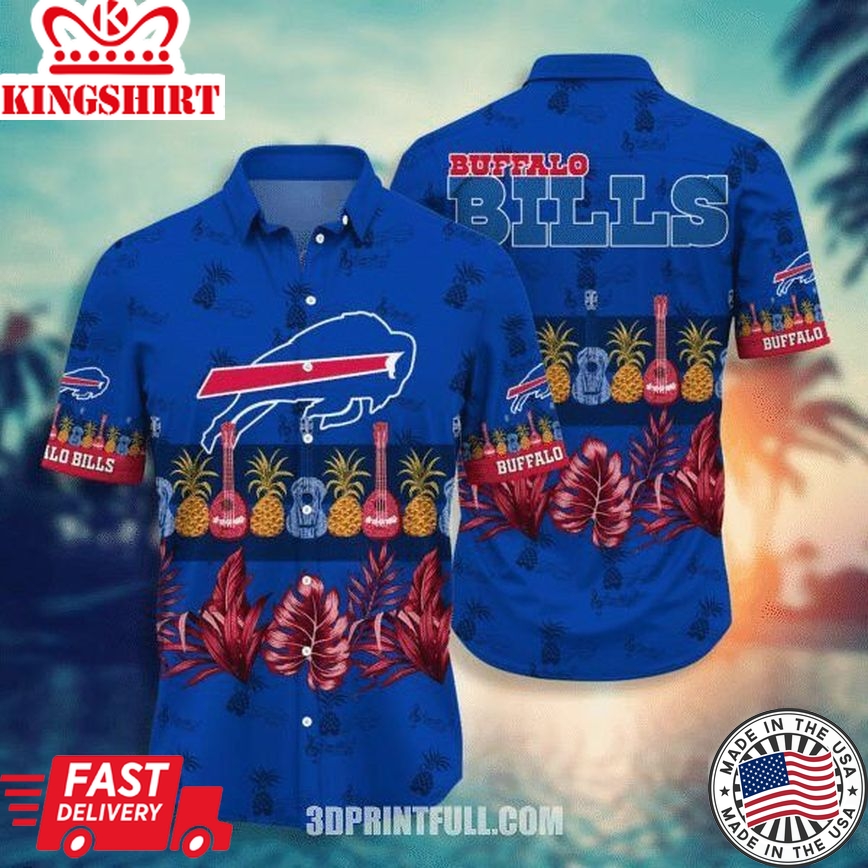 Nfl Buffalo Bills Blue Guitar Edition Trendy Hawaiian Shirt Aloha Shirt