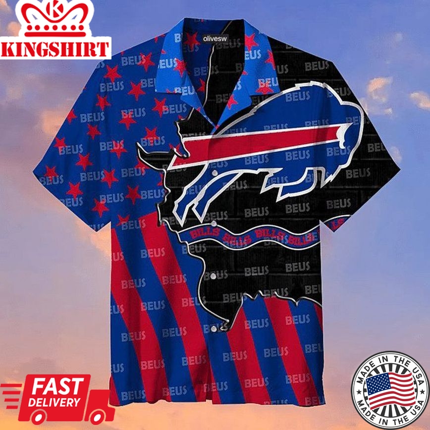 Nfl Buffalo Bills Buffalo Across Over Scratch America Trendy Hawaiian Shirt Aloha Shirt