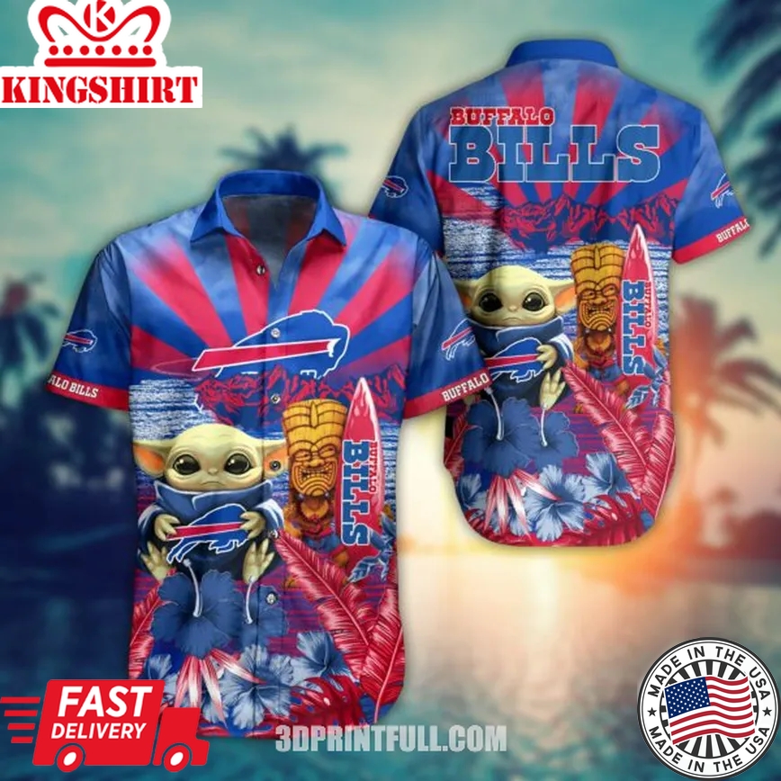 NFL Buffalo Bills Hawaiian Shirt: Baby Yoda Style Summer Collection, Trending Hawaiian Shirts