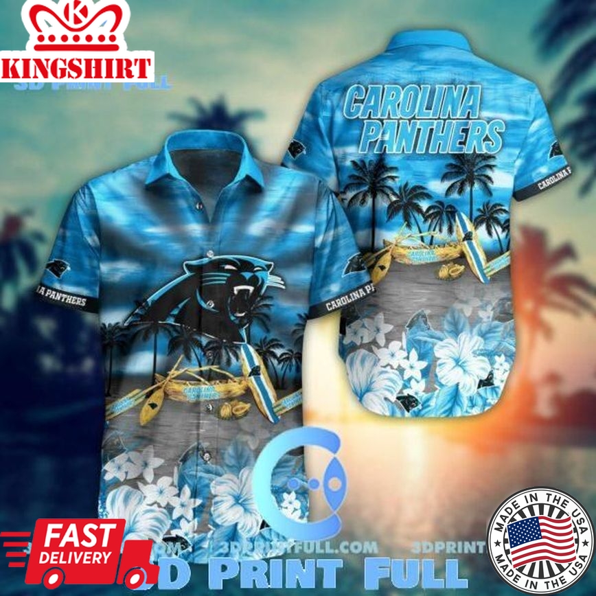 NFL Carolina Panthers Hawaiian Shirt And Short This Summer NFL Carolina Panthers Hawaiian Shirt And Short This Summer Trending Hawaiian Shirts Design 2