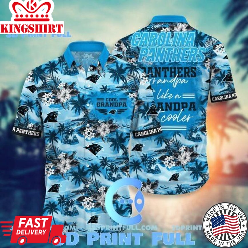 NFL Carolina Panthers Hawaiian Shirt For Grandparent