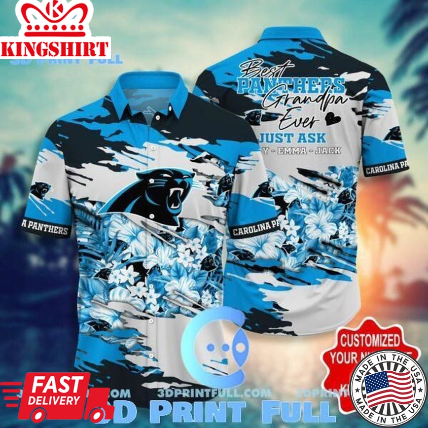 NFL Carolina Panthers Hawaiian Shirt Personalized