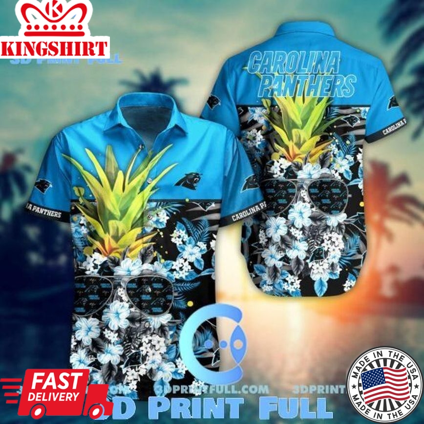 NFL Carolina Panthers Hawaiian Shirt Pineapple Trending