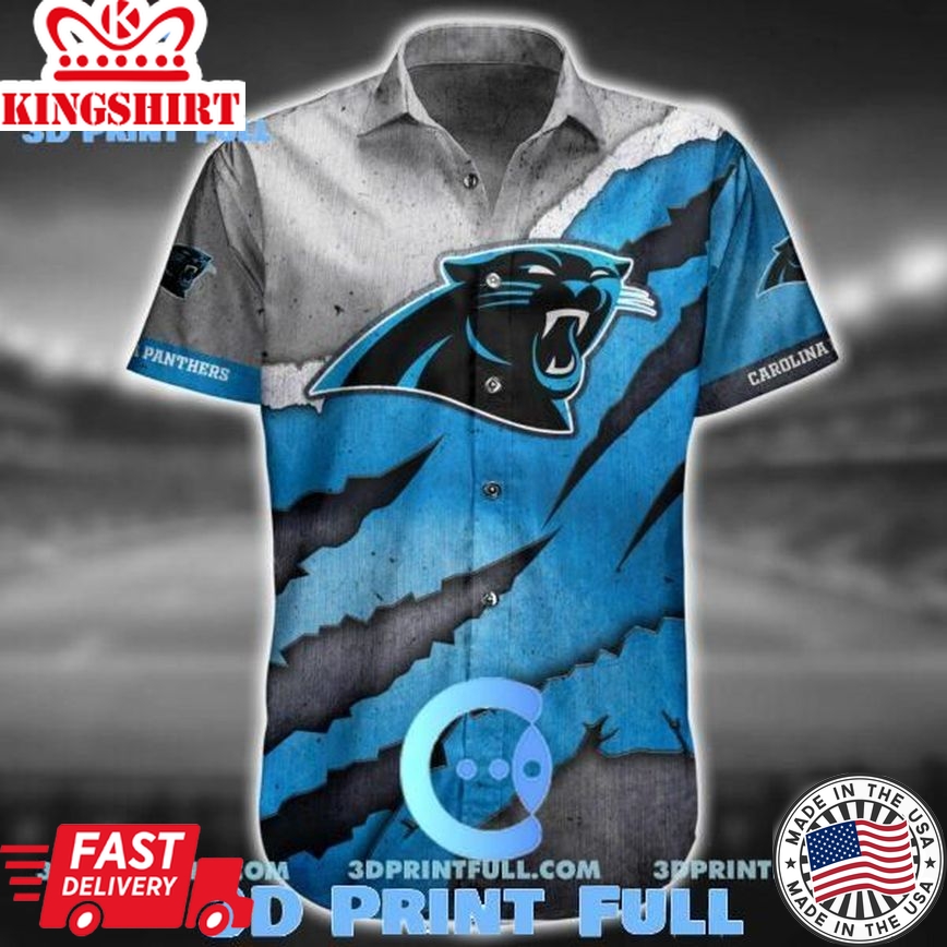 NFL Carolina Panthers Hawaiian Shirt Short 6